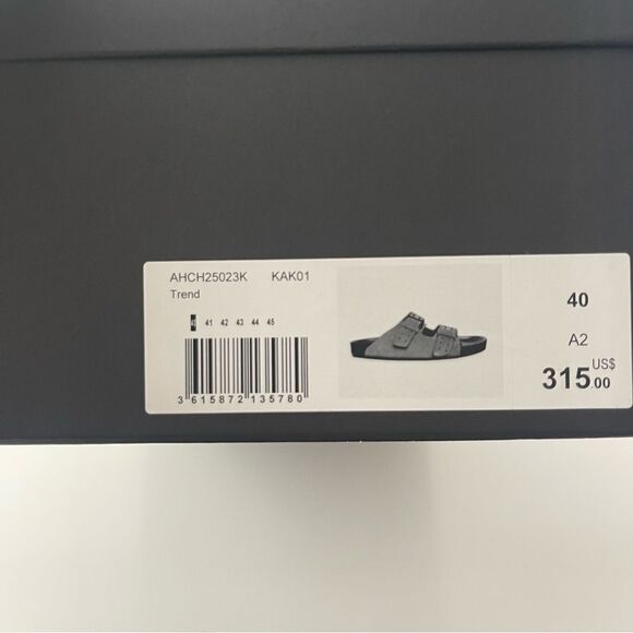 Kooples suede leather khaki slide sandal NIB Size 40 - Picture 14 of 14